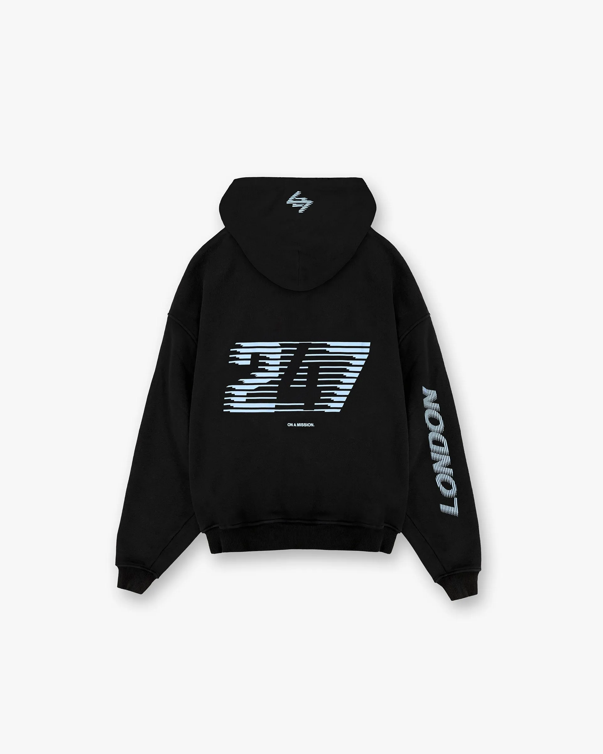 247?London Hoodie - Black neon colors goes with boots