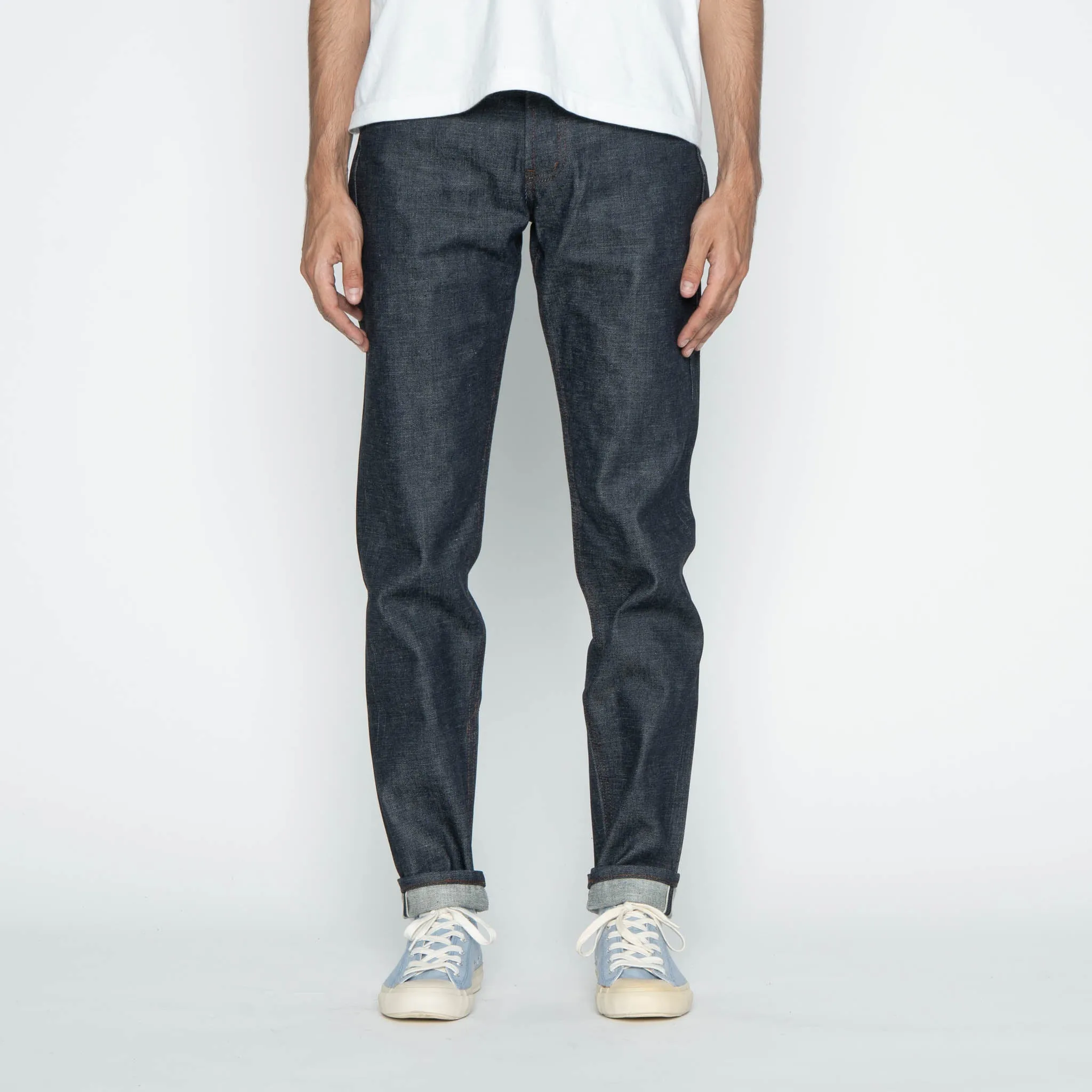 Modern Minimalist Stretch Easy Guy   -   Forbidden Fruit Selvedge