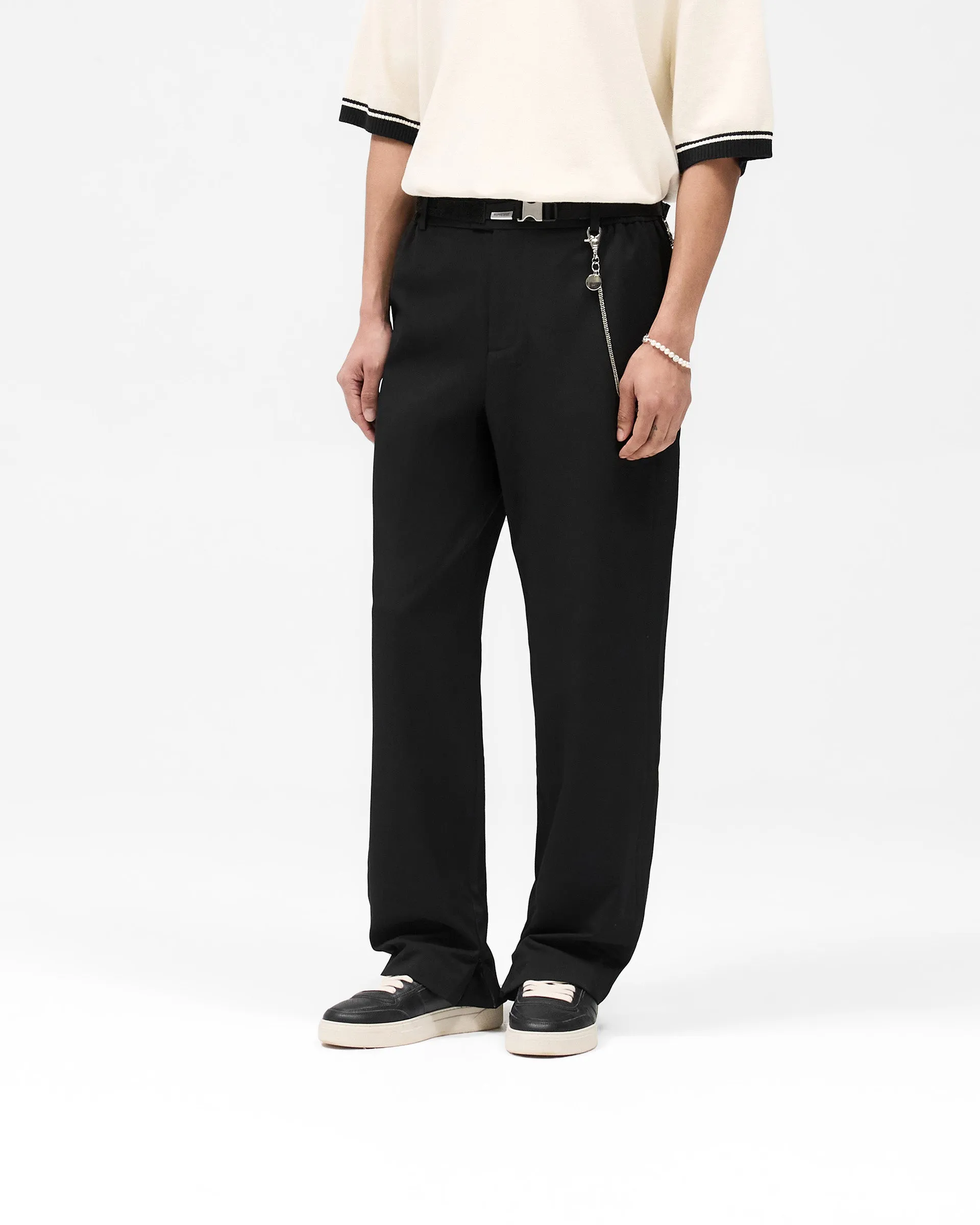 Sustainable Material Blend Mid Rise Core Pant - Jet Black