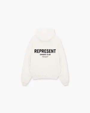 Represent Owners Club Hoodie - Flat White product holiday wearability
