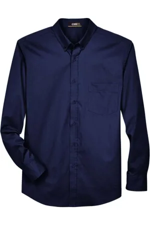 Timeless Style Wardrobe Essential CORE365 Tall Operate Long Sleeve Twill Dress Shirt