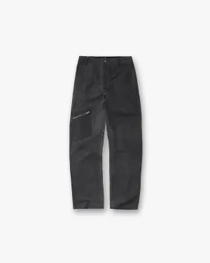 Cotton Workwear Pant - Washed Black Ripstop Fabric Technology Lightweight insulation