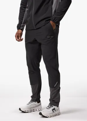 Gym King Advance Tracksuit Bottoms - Black/Fossil Grey Essential Fit