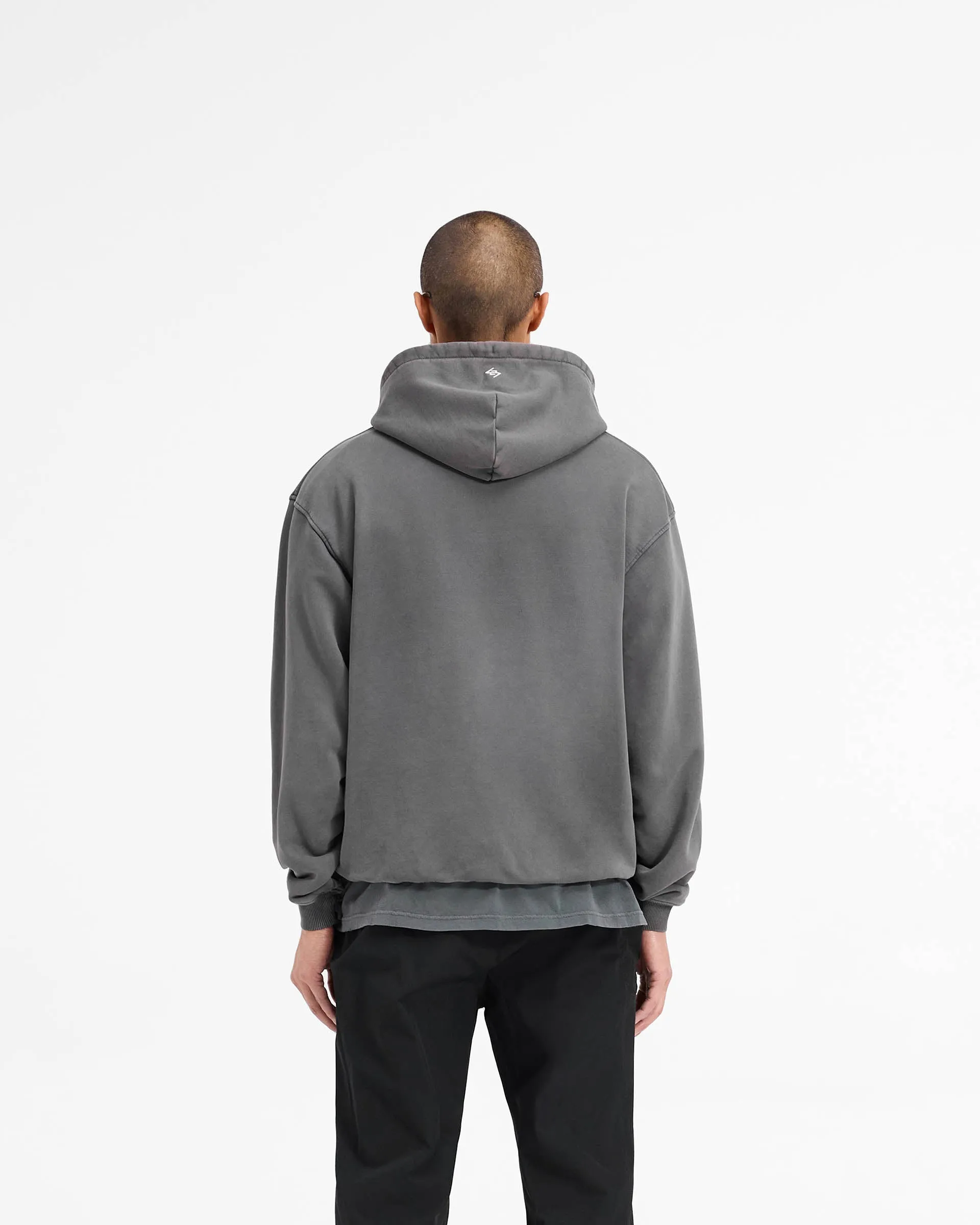247 On A Mission Hoodie - Aged Black weekday wear Urban Essential