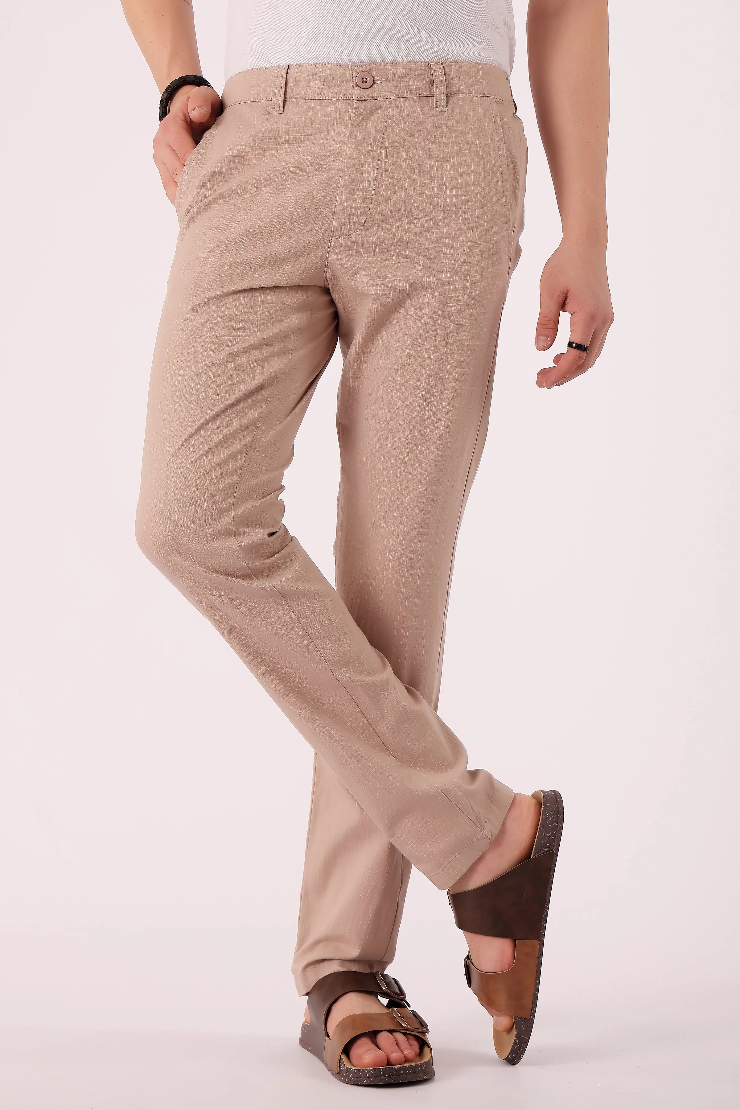 Men's Cotton stretch Slim Fit Chinos Effortless Look Casual Comfort Layers
