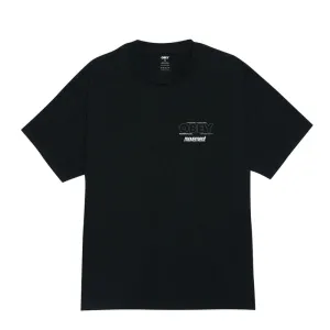 Obey Persistent Movement S/S Tee Pigment True Vintage Black Sustainable Material Blend Casual Design Fit