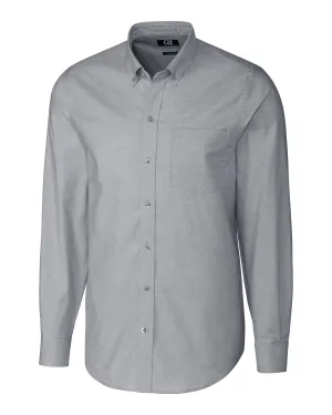 Relaxed Vibe Cutter & Buck Stretch Oxford Mens Big and Tall Long Sleeve Dress Shirt