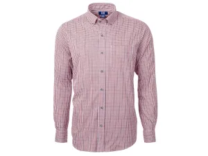 Social Meetup Cutter & Buck Versatech Multi Check Stretch Mens Big and Tall Long Sleeve Dress Shirt