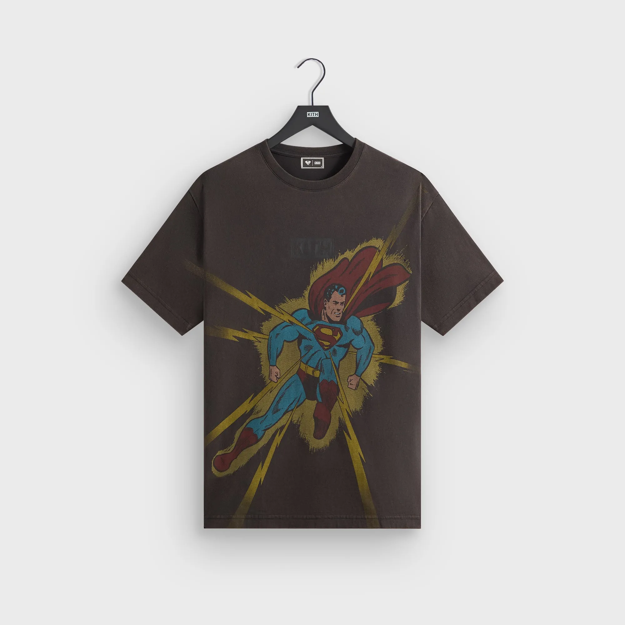 High Density Fabric Superman | Kith Lightning Bolt Tee - Black