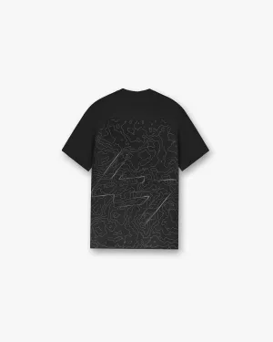 Compact Stitch Pattern 247 Contour Run T-Shirt - Black