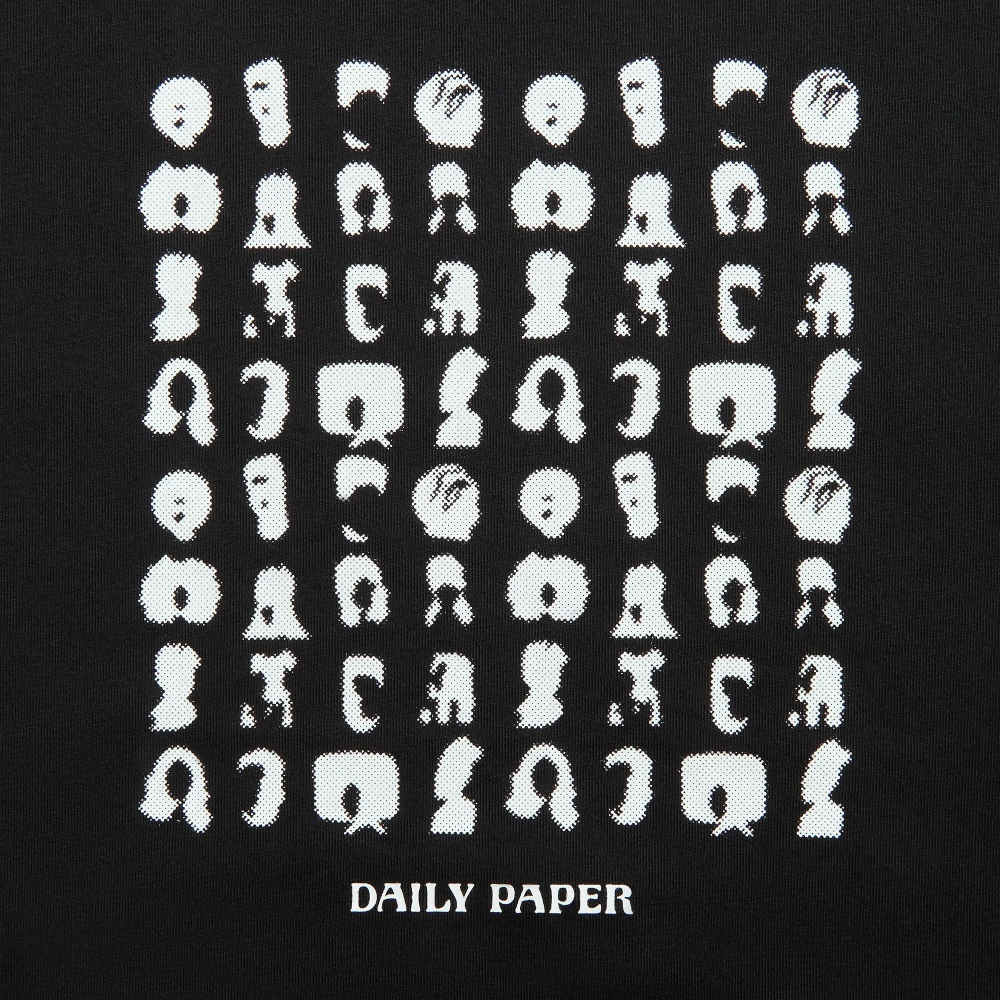 Daily Paper Hair Grid Tee - Black Soft Stretch Fit