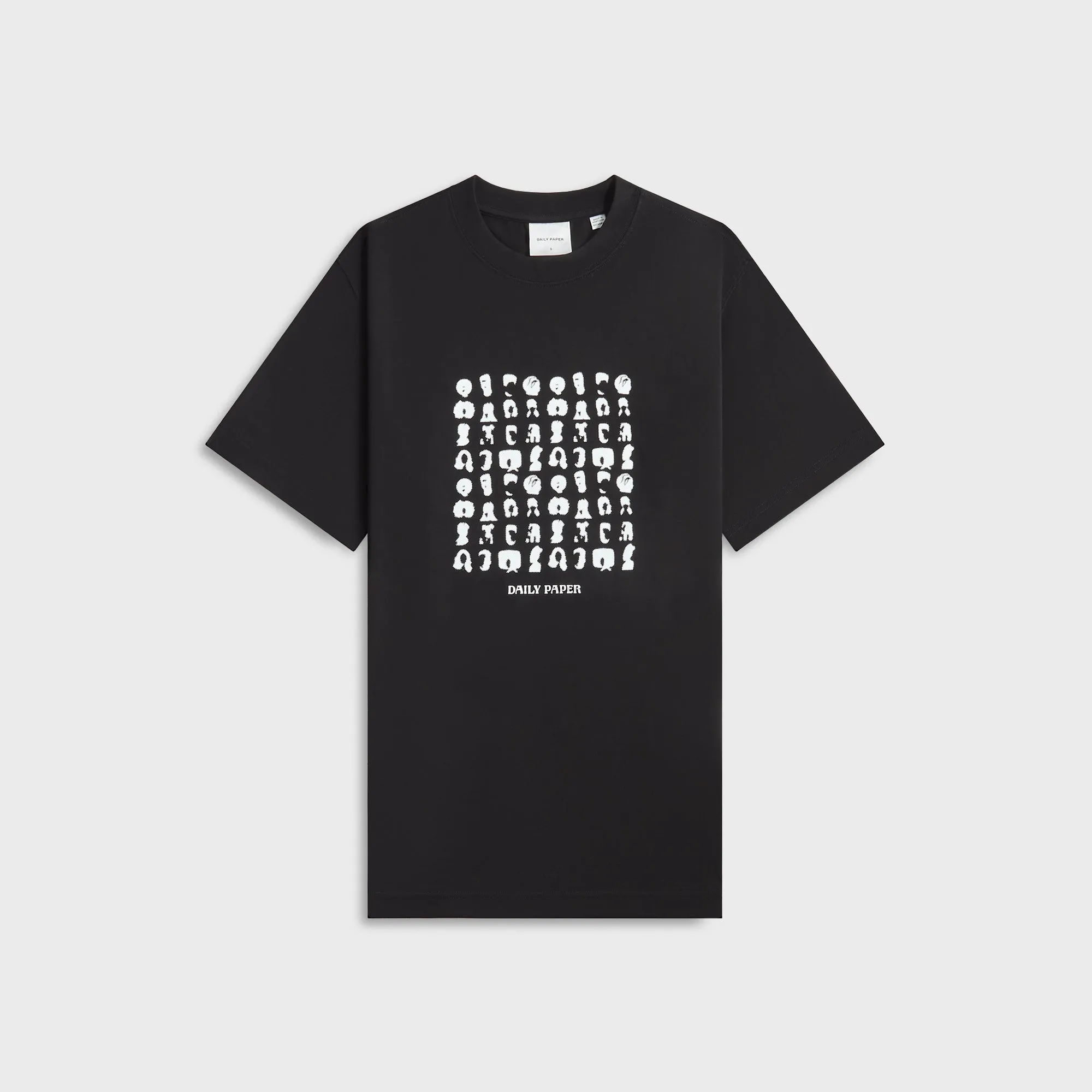 Daily Paper Hair Grid Tee - Black Timeless Must-Have