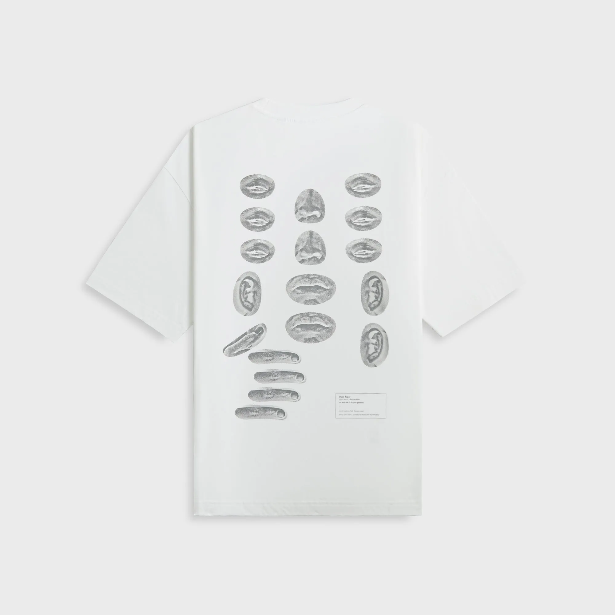Breathable mesh panel Active Design Daily Paper Senses Tee - White