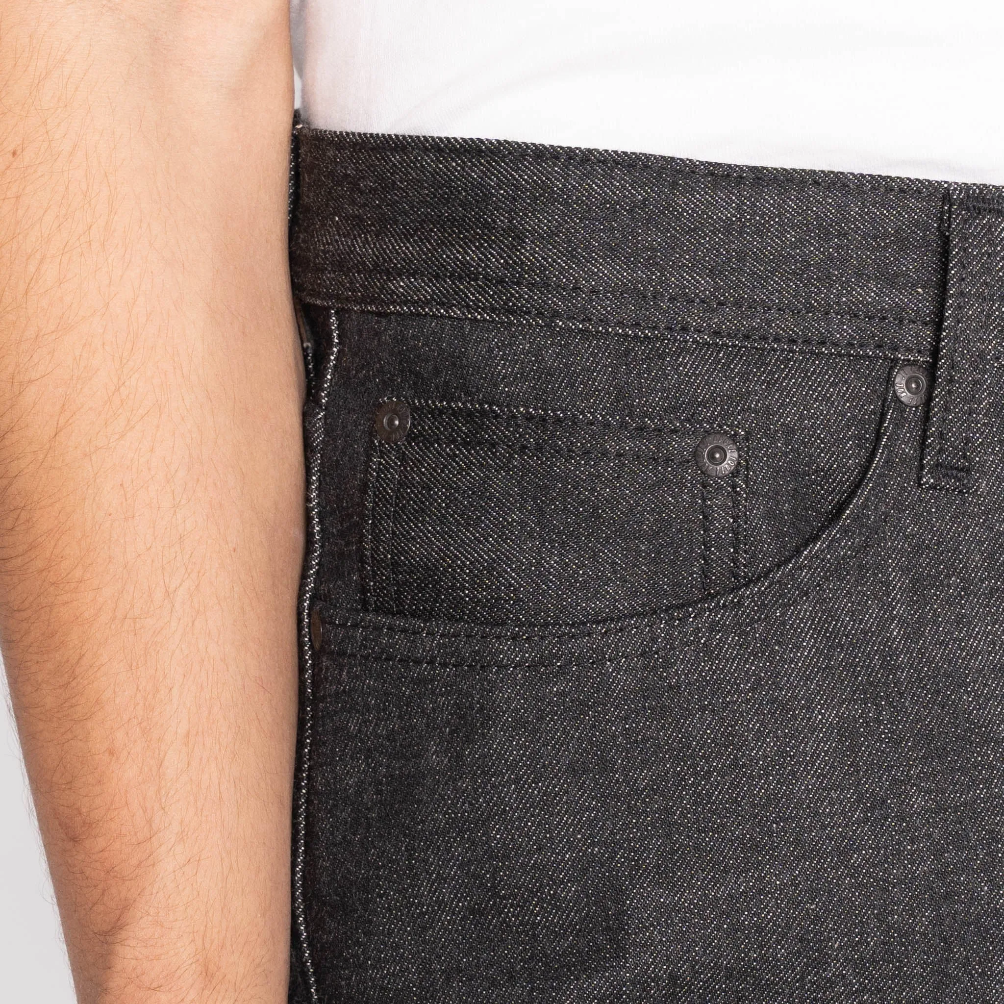 Perfect for All Breathable Work Meeting Relaxed Style Weird Guy - Yatagarasu Selvedge - Black