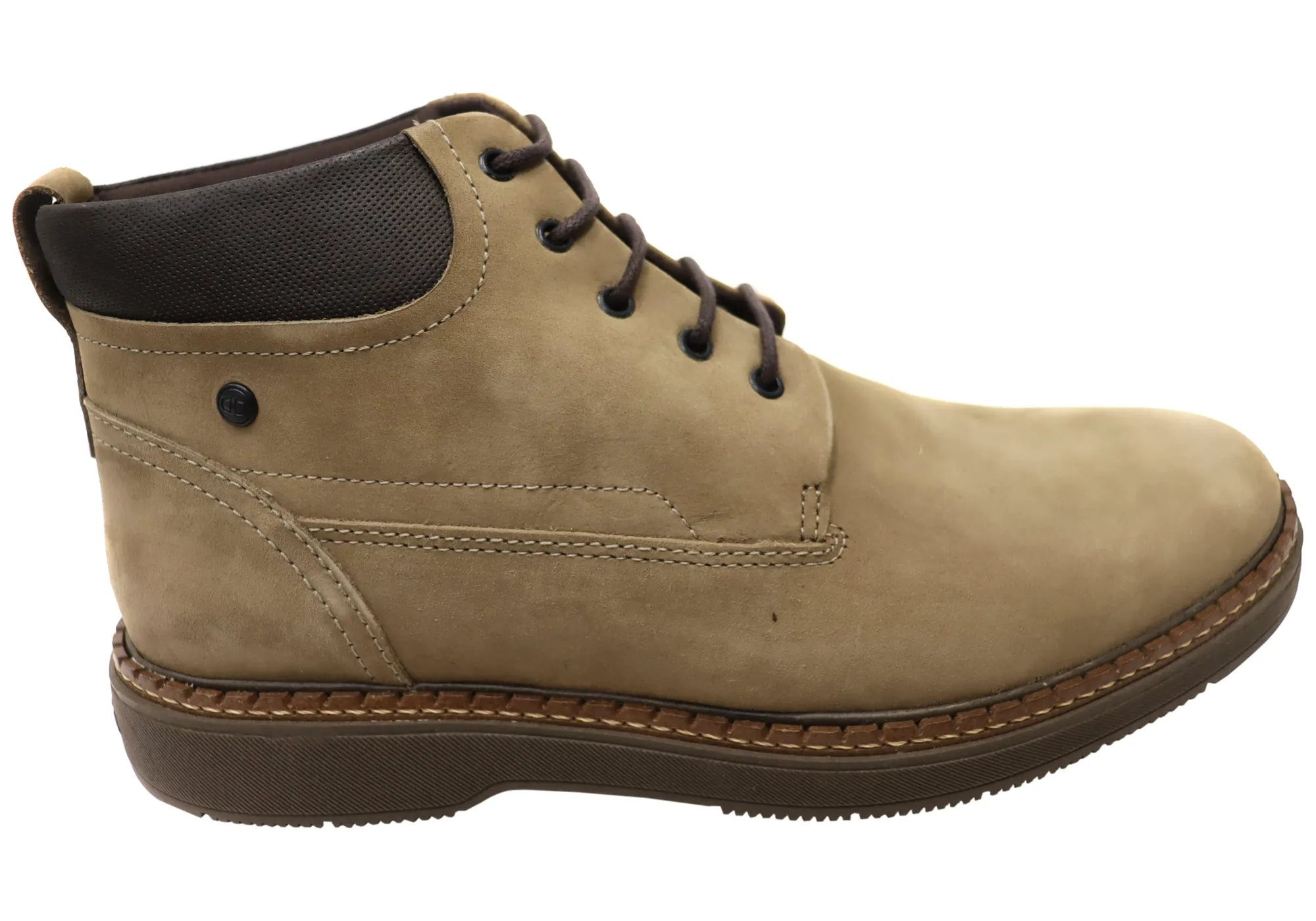 Premium Support Democrata Logan Mens Brazilian Comfortable Leather Lace Up Boots