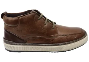 Flat Sole Wide Sole Democrata Zenith Mens Brazilian Comfortable Leather Lace Up Boots