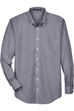 Snag Resistant Fabric Everyday Essential Devon & Jones Crown Collection Gingham Check Woven Dress Shirt