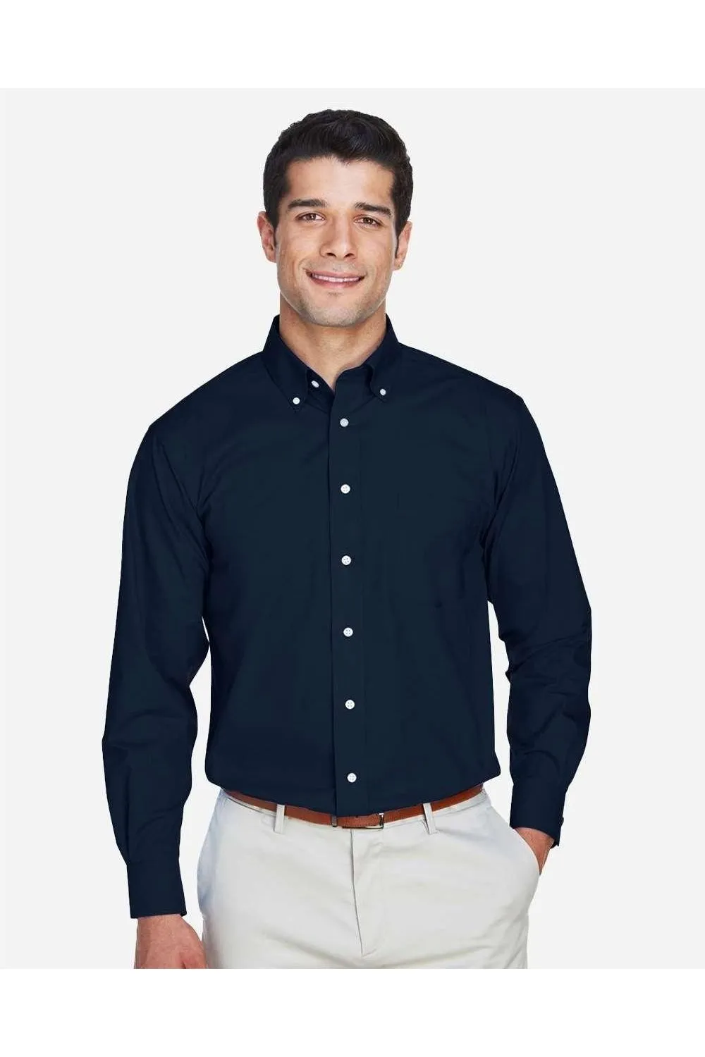 Casual Style Fast Drying Devon & Jones Crown Collection Tall Broadcloth Woven Dress Shirt