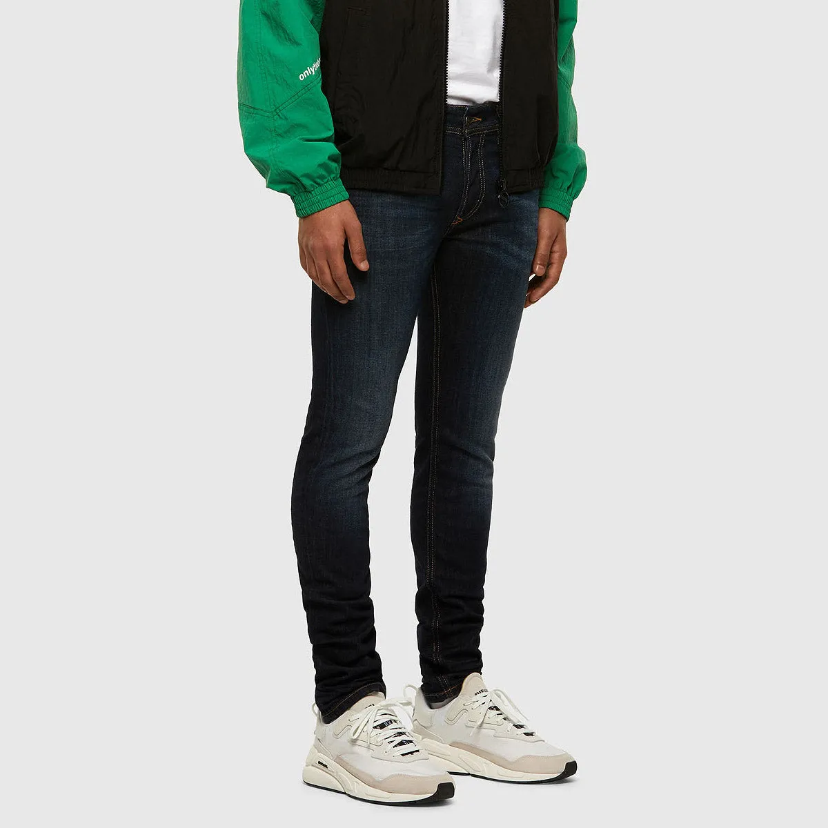 Spring Mood Brunch Outfit Formal Diesel - Sleenker-X 009EY Skinny Jeans in Navy