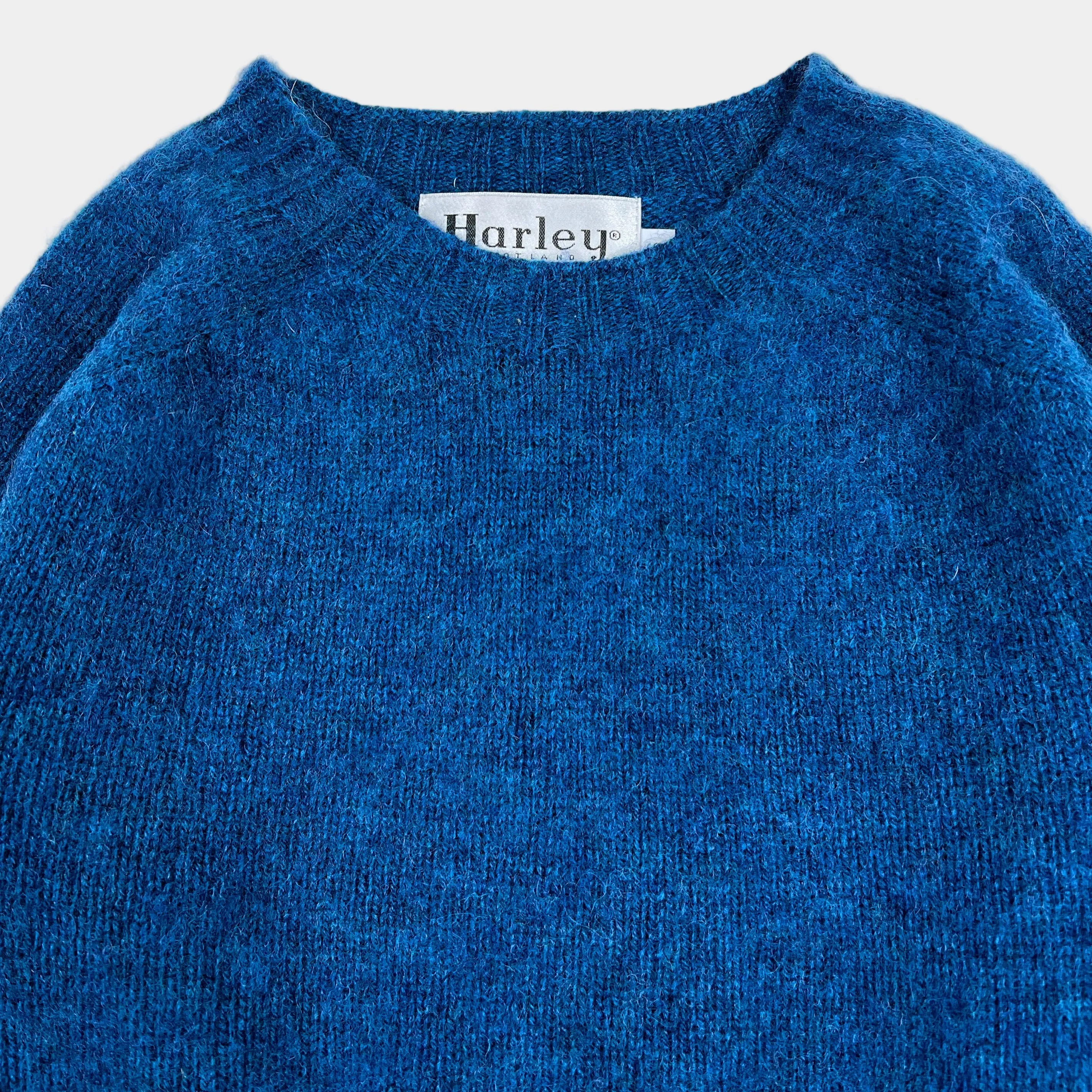 Sun Beam Harley Of Scotland Shaggy Lambswool Jumper Neptune