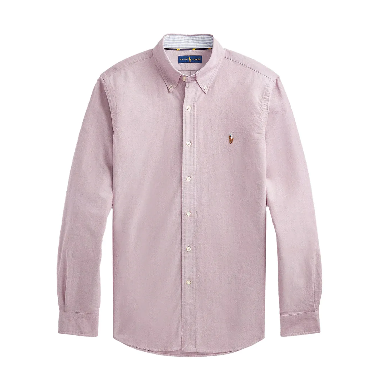 Polo Ralph Lauren Custom Fit Oxford Shirt Crimson / White Non Static Finish
