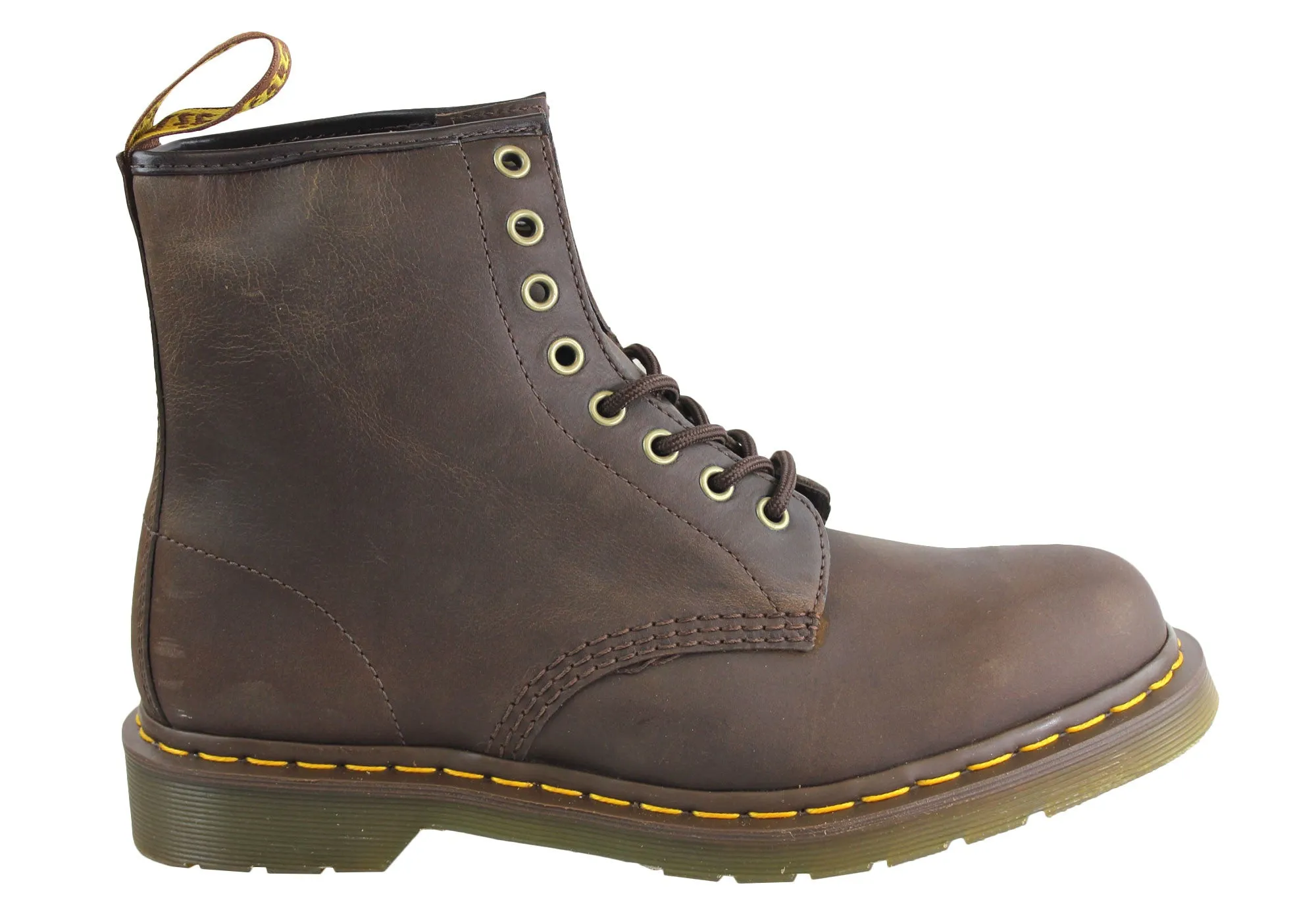Dr Martens 1460 8 Up Gaucho Crazy Horse Unisex Boots Comfort Lining Urban Commute