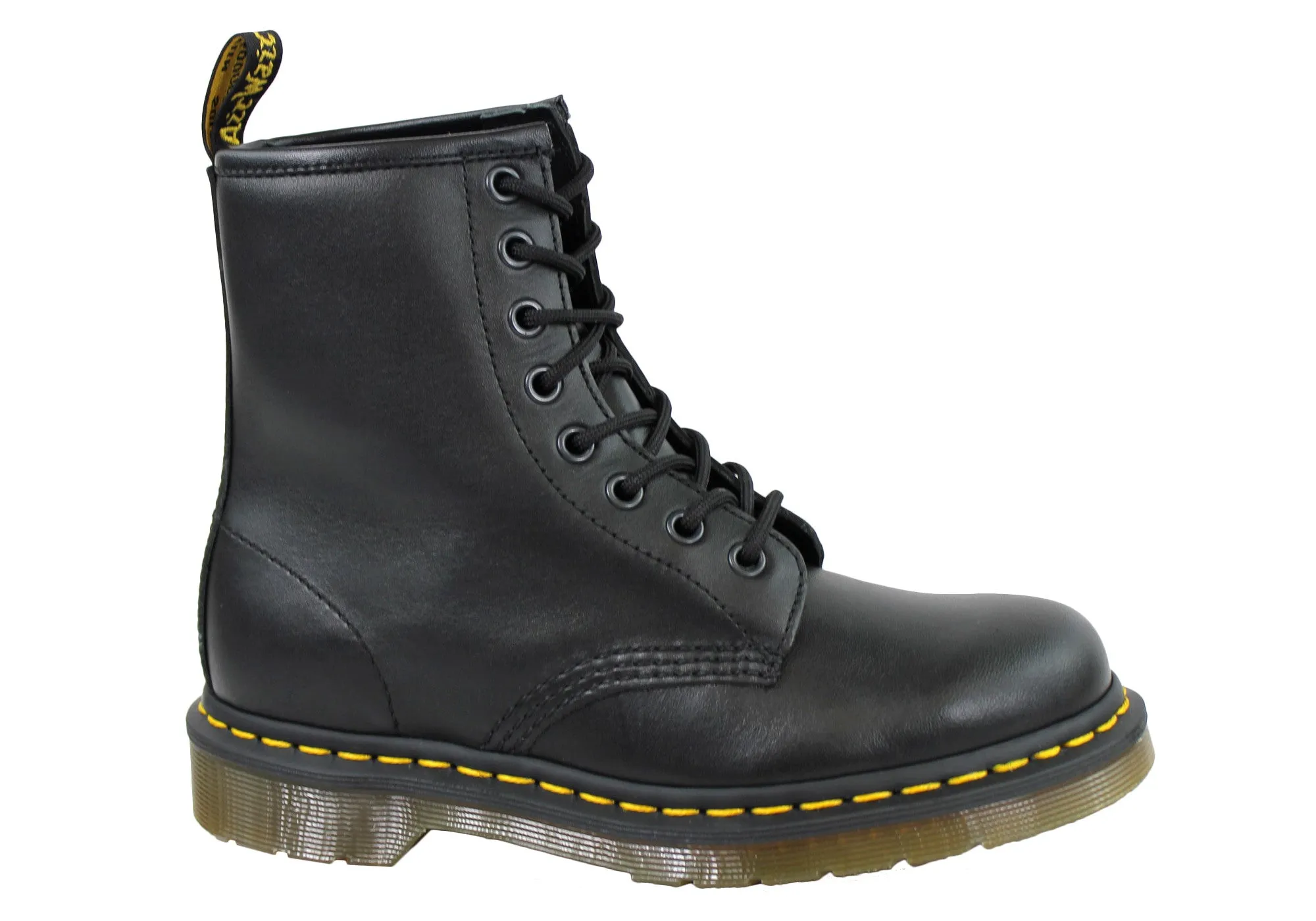 Dr Martens 1460 Black Nappa Leather Lace Up Comfortable Unisex Boots Rugged Built All Day Worker