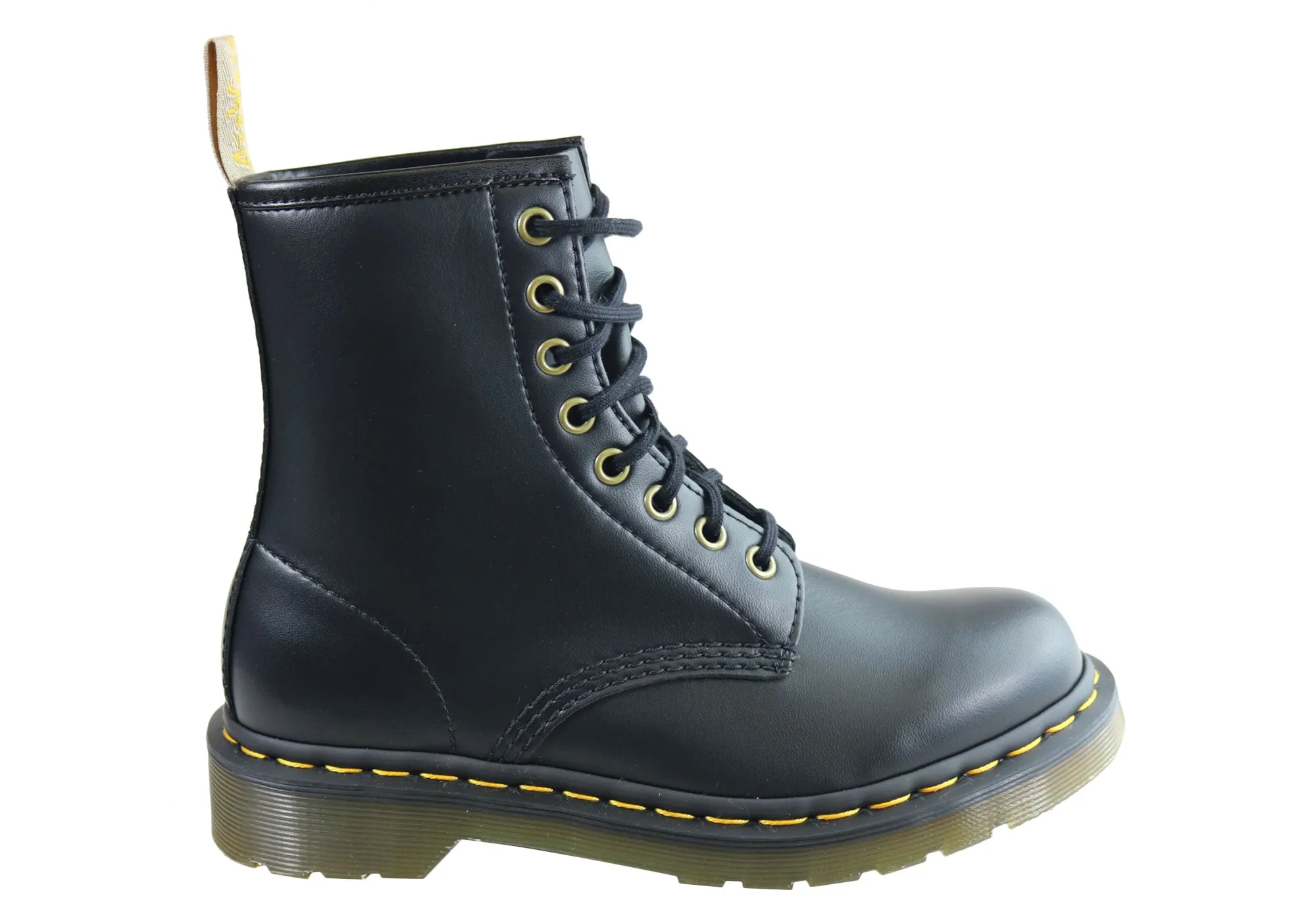 Dr Martens 1460 Black Vegan Fashion Lace Up Comfortable Unisex Boots High Traction Stylish Explorer zipper