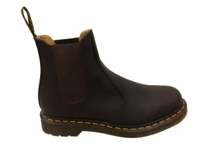 Dr Martens 2976 YS Crazy Horse Unisex Leather Chelsea Boots Reinforced Form Nature Lover Low Profile Design