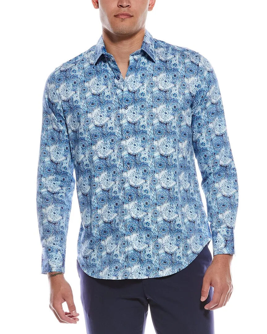 Smart Layering Robert Graham Ripon Classic Fit Woven Shirt