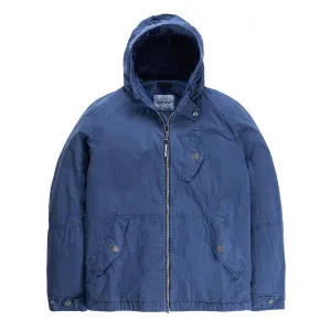 Left Hand Elvo Anorak Navy Adjustable Hood Modern Functional Design