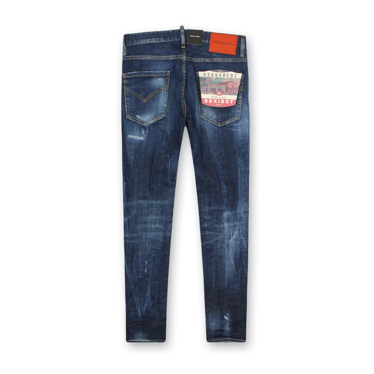 DSQUARED2 - Cool Guy Jeans in Distressed Blue Simple Comfort