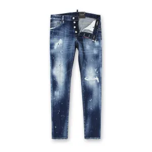 DSQUARED2 - Distressed Cool Guy Jeans in Blue Easy Layering