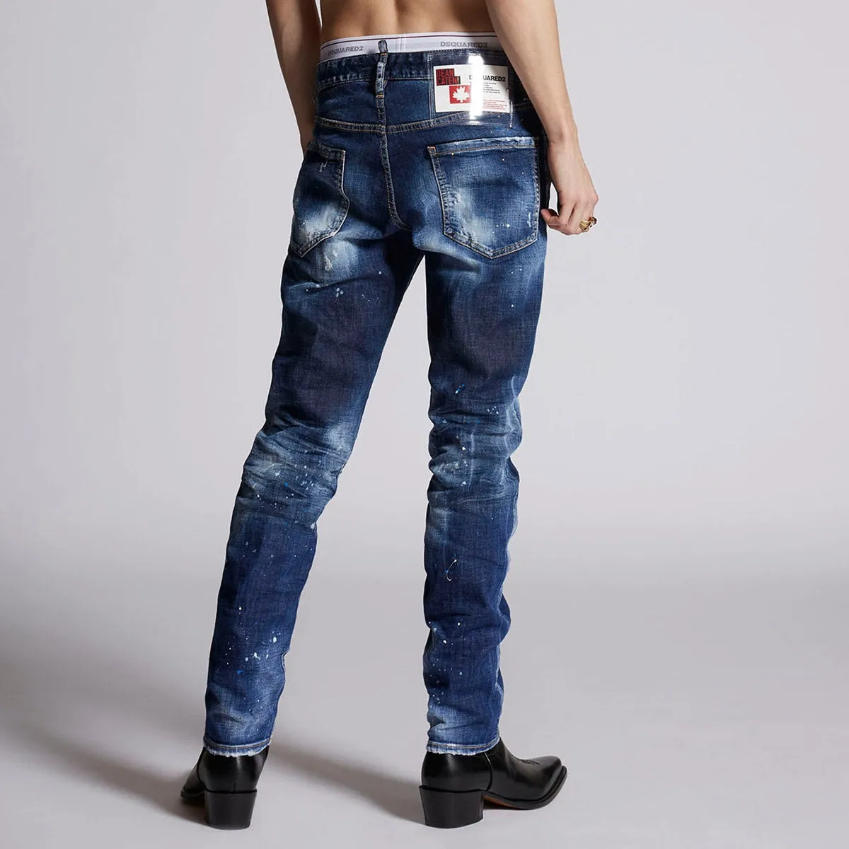 DSQUARED2 - Distressed Cool Guy Jeans in Blue Casual Edge Autumn Days Parent Style