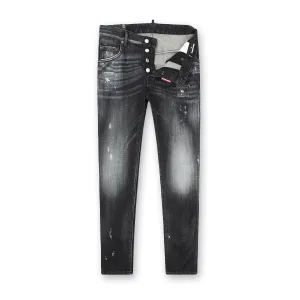 DSQUARED2 - Distressed Super Twinky Jeans in Grey All Day Wear Elegant Party Look Winter Warmth