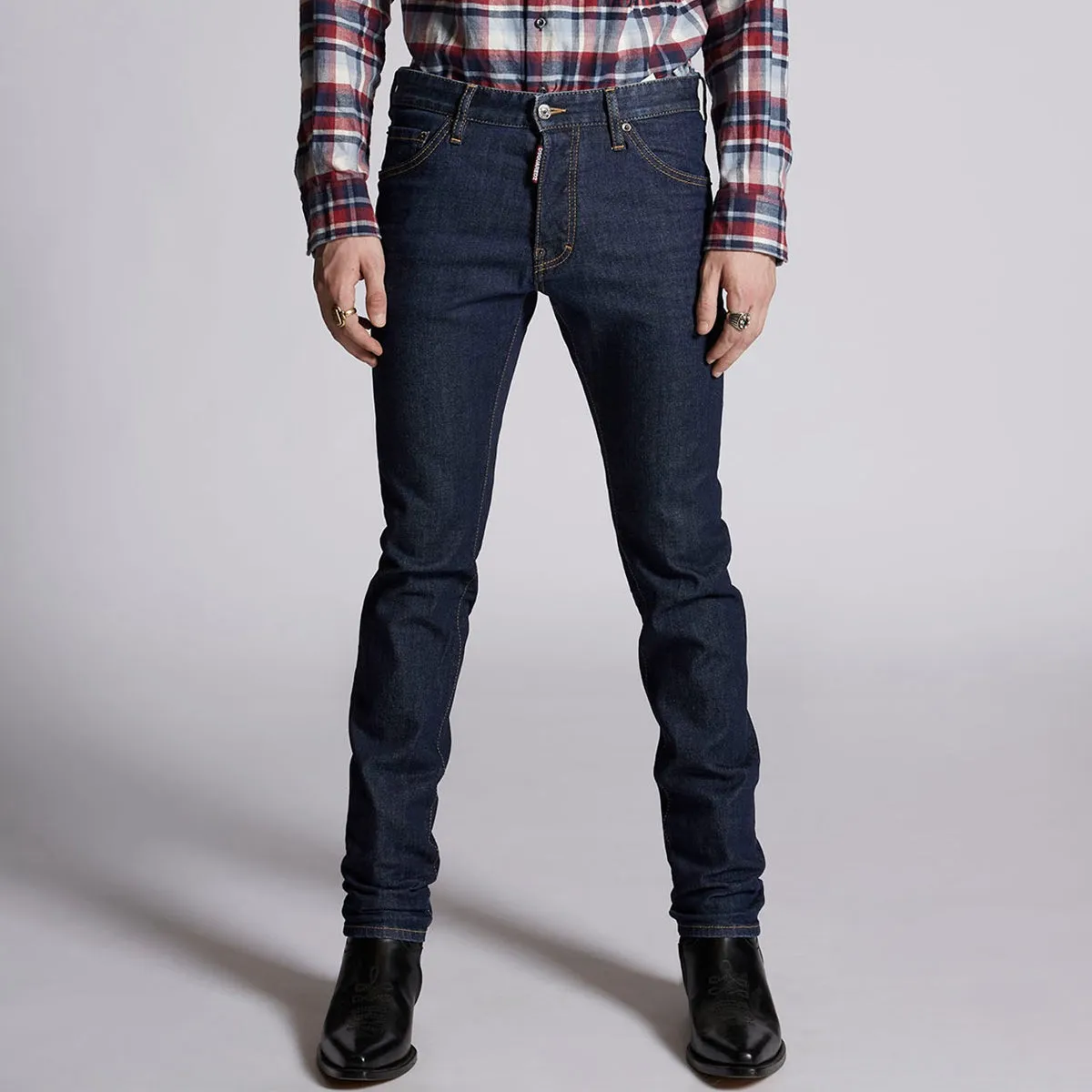 DSQUARED2 - Icon Dark Wash Jeans in Navy Office Wear Weekend Warrior Trend Setter Office Wear Chill Outfit Date Night