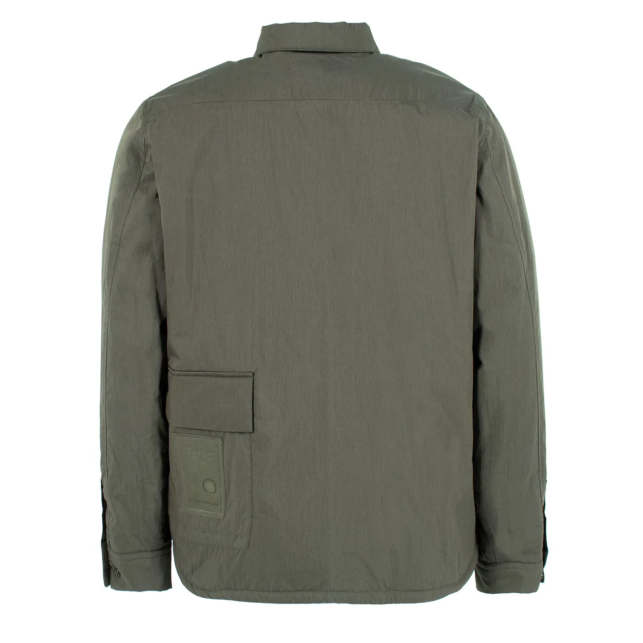 Striped Design Ten C L/S Quited Camicia Imbottita Manica Shirt Green