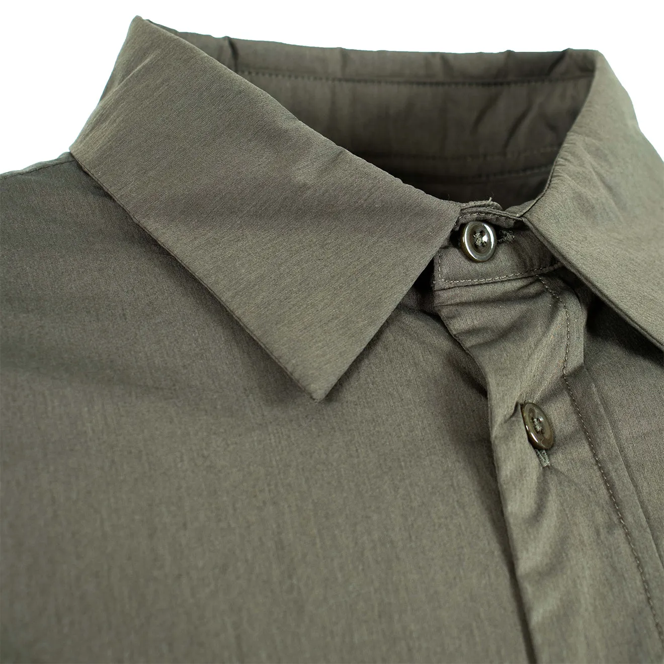 Multi Layer Stitching Ten C L/S Quited Camicia Imbottita Manica Shirt Green