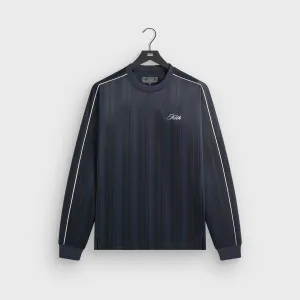 Kith Tricot Panelled Long Sleeve Tee - Nocturnal Relaxed Wear Fit Timeless Style