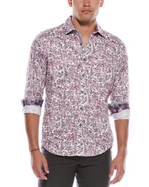 Robert Graham Downing Classic Fit Woven Shirt Flexible Shoulder Panels
