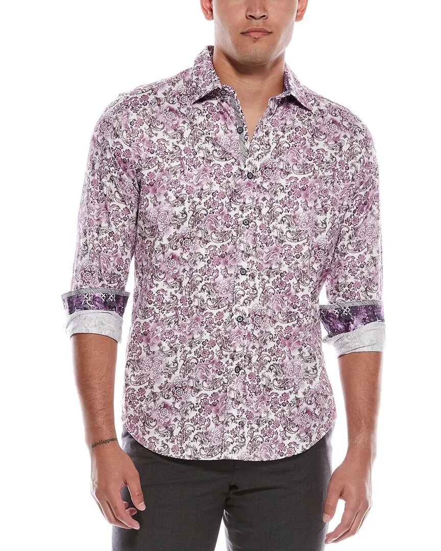 Robert Graham Downing Classic Fit Woven Shirt Relaxed Design