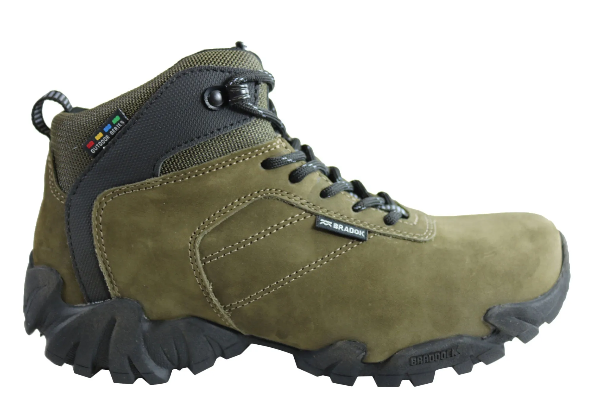 Shock Absorbing Rainy Day Commuter Year Round Bradok Kilauea Mens Comfortable Leather Hiking Boots Made In Brazil