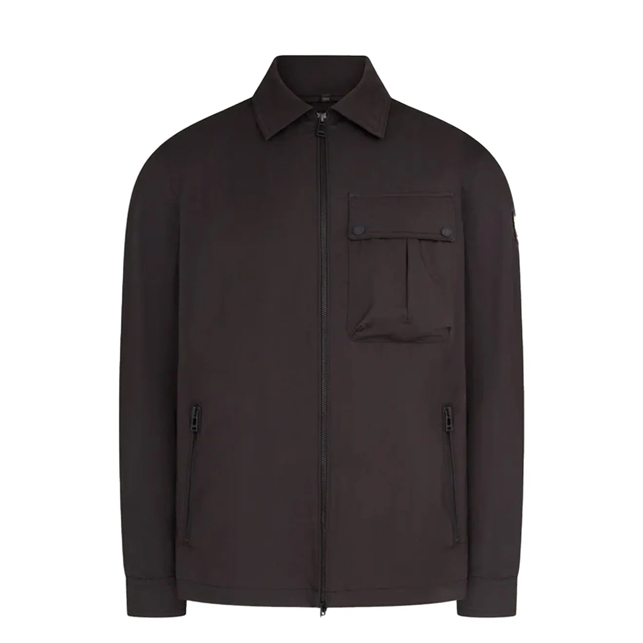 slim fit Belstaff Drome Overshirt Black
