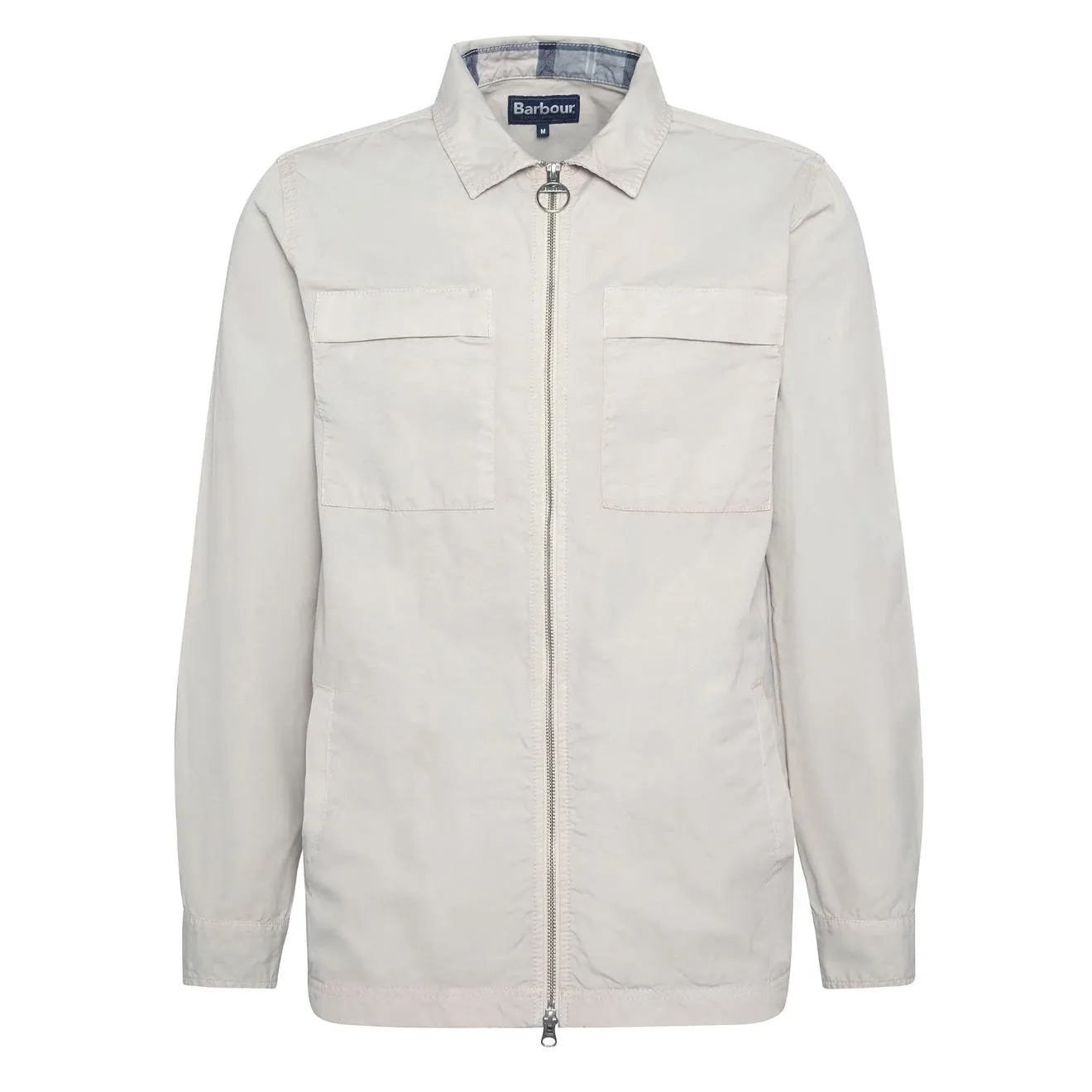 Striped style Minimal Design Barbour Glendale Overshirt Mist