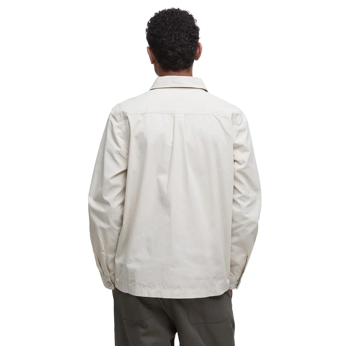 Barbour Glendale Overshirt Mist Classic Collar Seasonal Essential