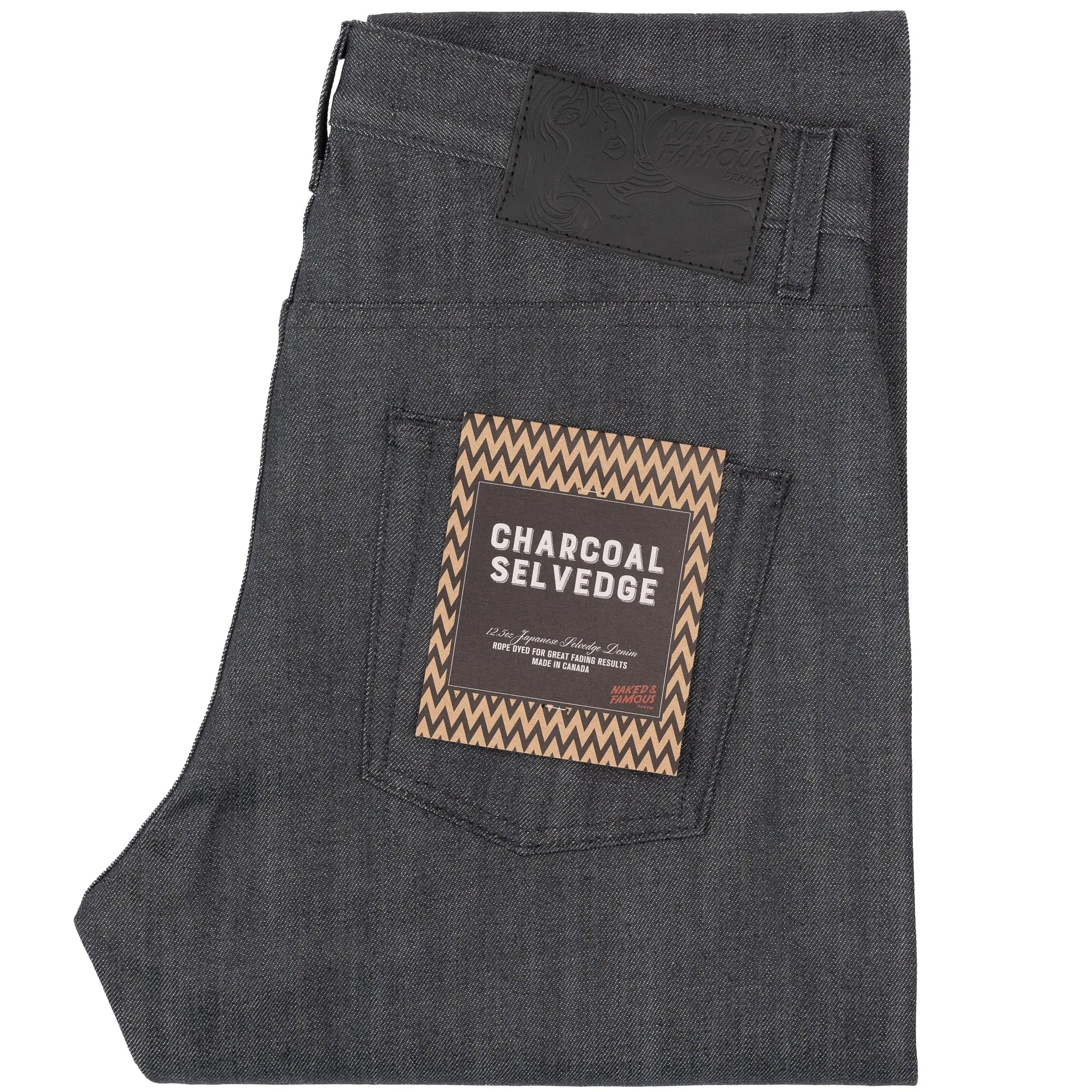 Modern Silhouette Easy Guy - Charcoal Selvedge