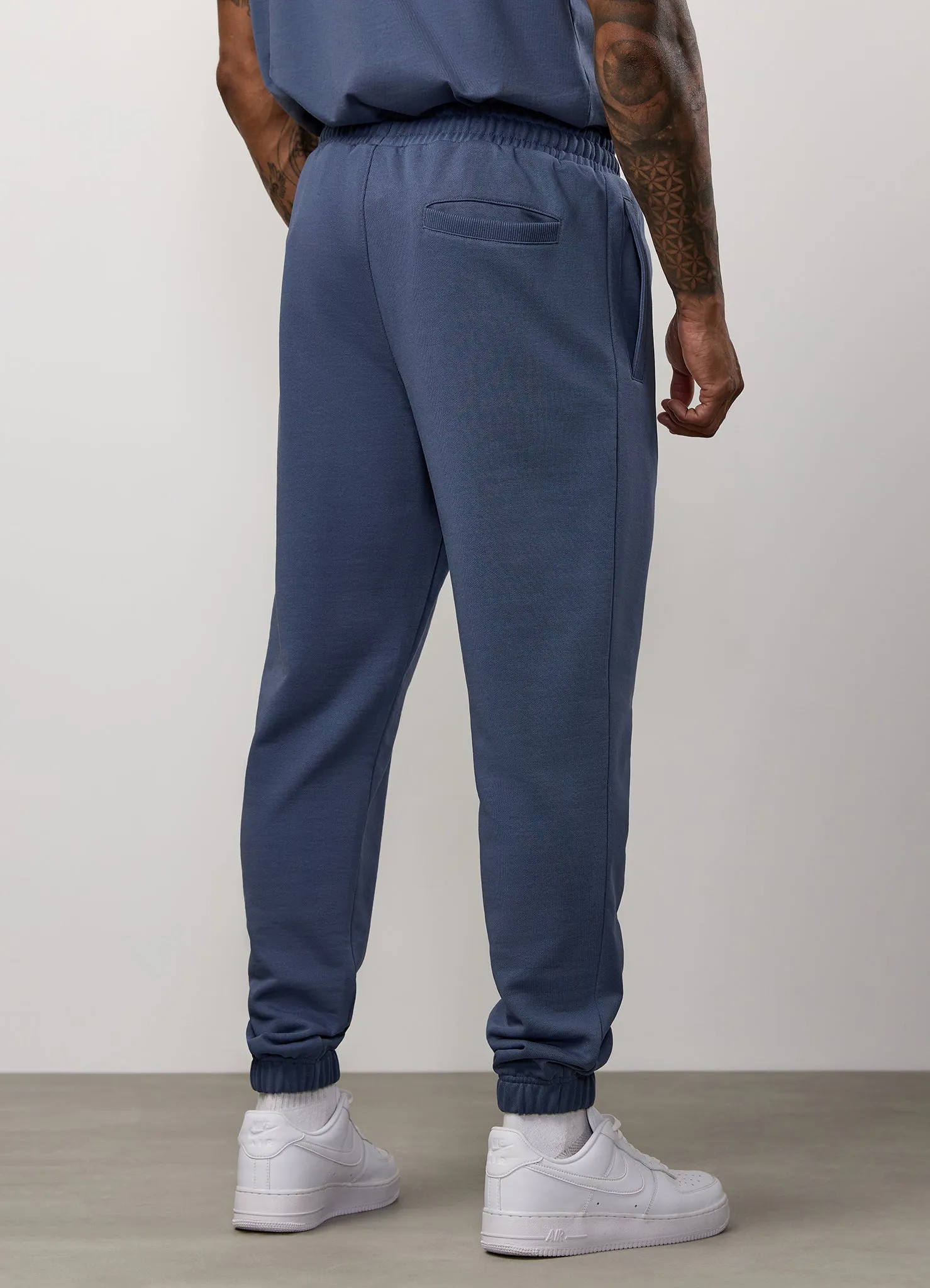 Stain Resistant Quick Release Closure Gym King Linear Loopback Jogger - Deep Sea Blue