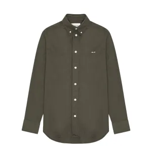 Cooling Core Technology Simple Layer NN07 Colby BD Logo Regular Fit Oxford Shirt Dark Army