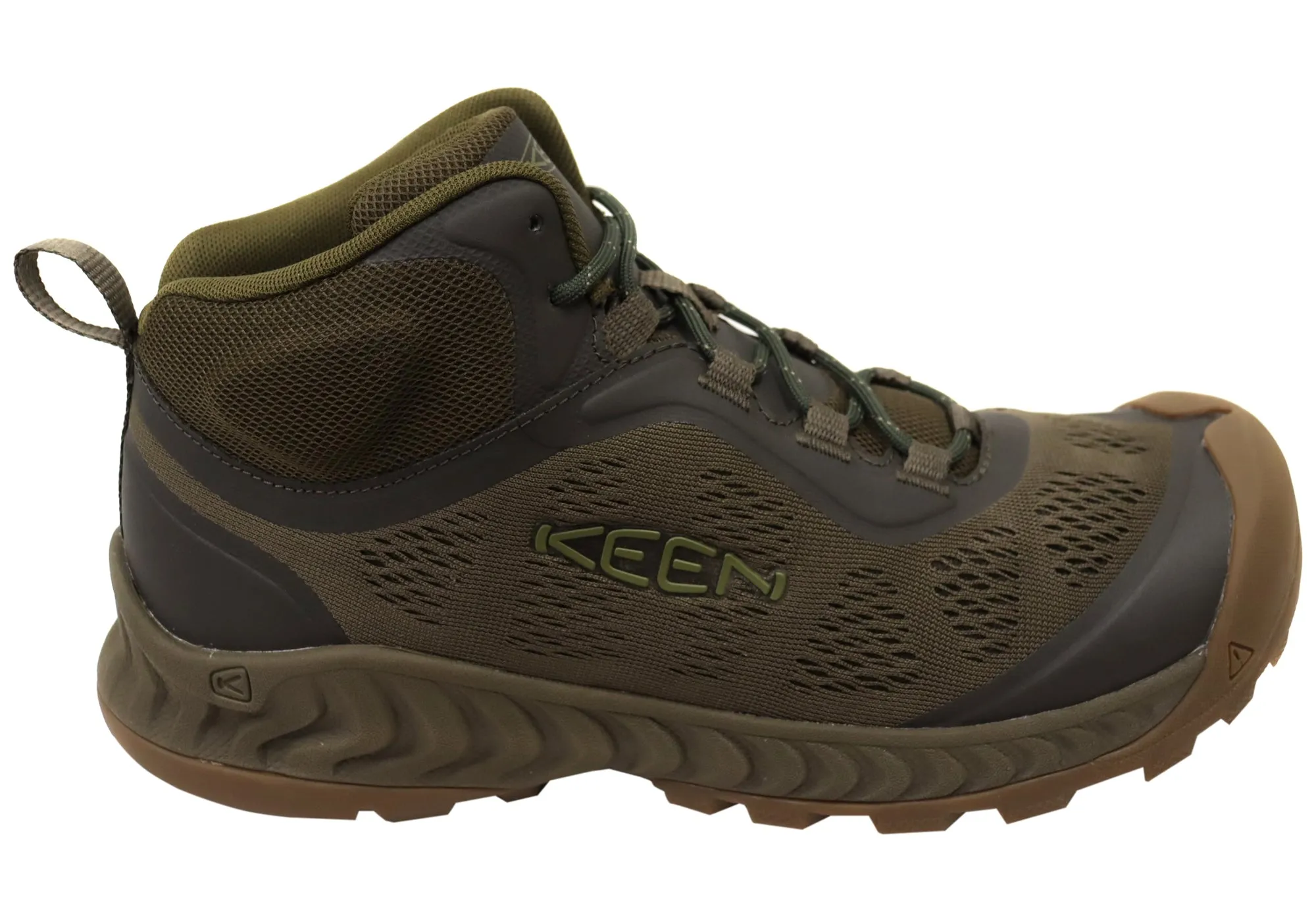 Keen Mens Comfortable Lace Up NXIS Speed Mid Boots Comfy Cushion