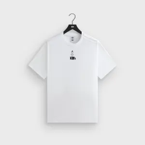 Slim Fit Cut Light Layers Kith for adidas Football Short Sleeve Tee - White